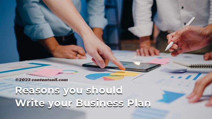 two primary reasons for writing business plan