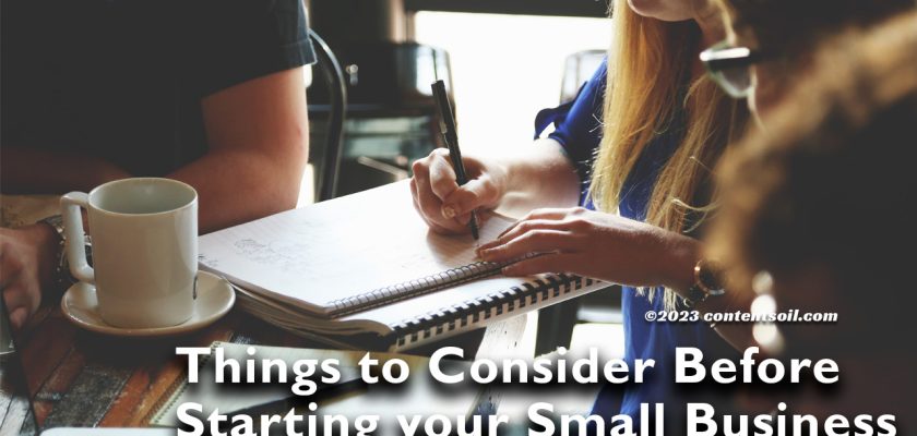 things to consider before starting your small business